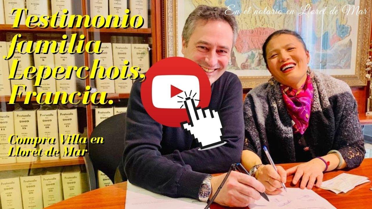 Video testimonio Investingspain famille Leperchois achat villa lloret de mar costa brava